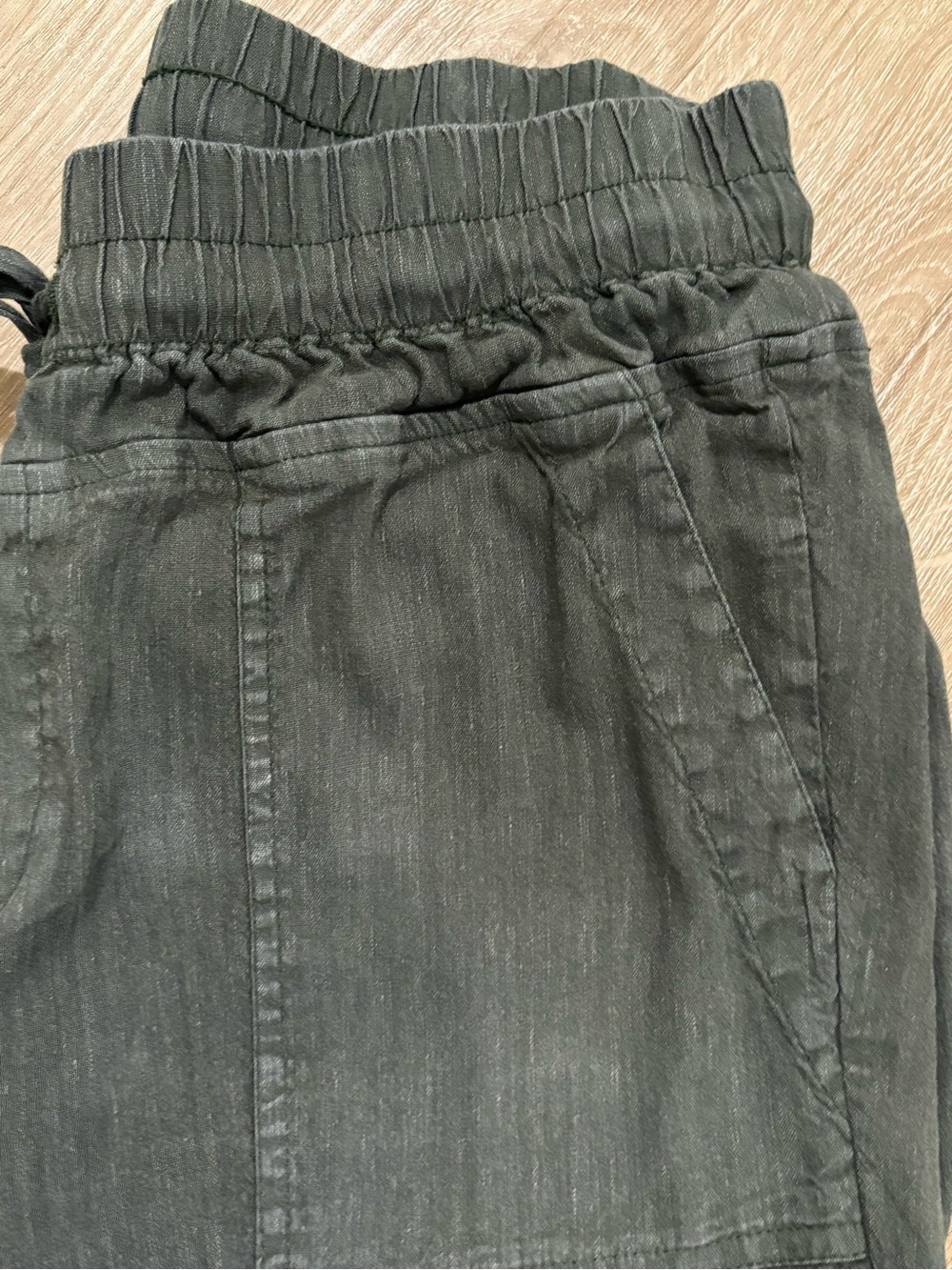 Kut from the Kloth Smocked Waist Linen Pant - Picture 8 of 8
